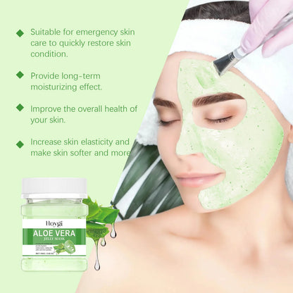 Jelly Mask Powder - Hydrating Rose & 24k Gold Peel-Off Facial Mask for Nourishing, Moisturizing & Revitalizing SPA Treatment
