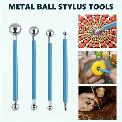 24-Piece Pottery & Clay Sculpting Tool Set – Dual-Ended Stylus for Ceramics, Air-Dry & Polymer Clay Modeling