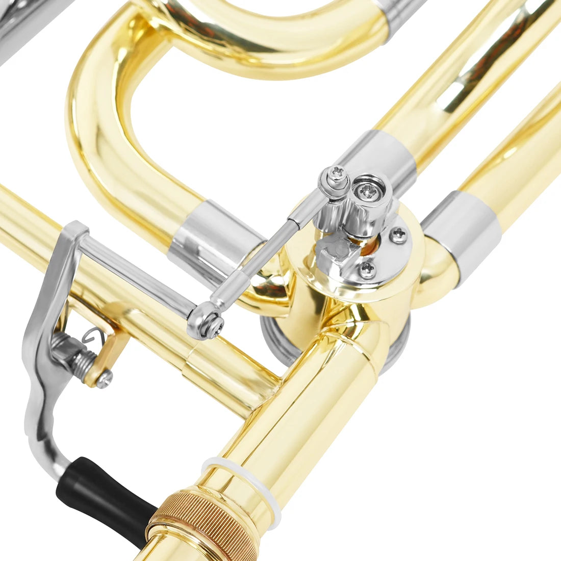 SLADE Bb Trombone Brass Wind Instrument - Tenor Alto Trombone with Cupronickel Mouthpiece & Accessories