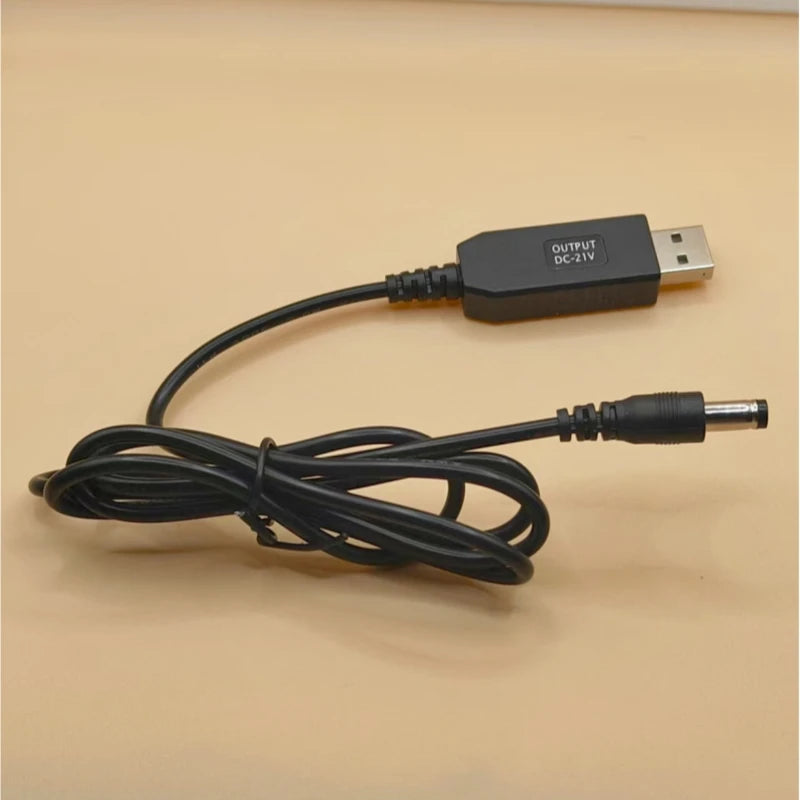 5V to 21V Boost Cable - USB DC Adapter Charging Cable for 21V Battery Power Supply