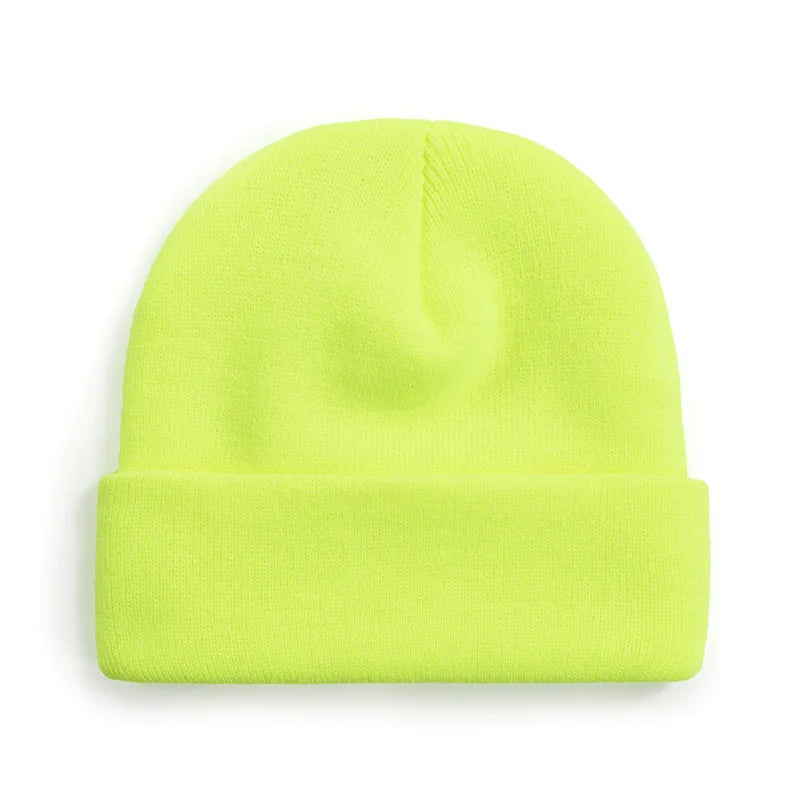 Winter Knit Beanie Hat - Warm Stretch Skull Cap for Boys Girls Adults in Black White Blue Pink & More Colors