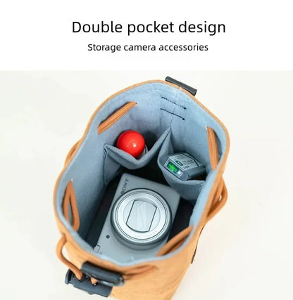 Instax Mini 12 EVO Camera Bag – Waterproof Single Shoulder Travel Bag for Canon, Nikon, Sony, Pentax & iPhone 15 AirPods Pro