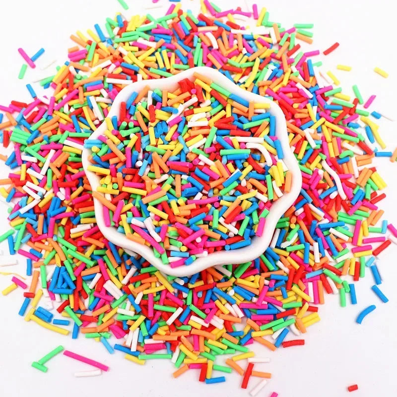 Boxi Polymer Clay Sprinkles - Star, Flower & Fruit Slice DIY Nail Art Accessories