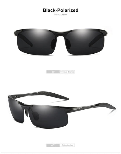 CLLOIO Aluminum Photochromic Sunglasses – Polarized Day & Night Chameleon Glasses for Men, Anti-Glare, UV Protection, Color Changing Sun Glasses