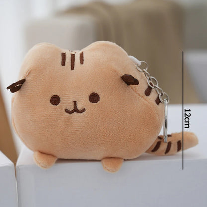 Pusheen Cat Bag Charm - Cute Kawaii Kitten Backpack Pendant, Couple Keychain Accessory, Birthday and Christmas Gift