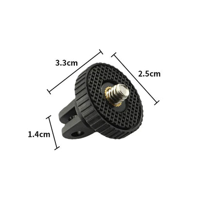 1/4 Inch Tripod Adapter Mount - 360° Rotating Holder for GoPro Hero 13 12 11 10 9 8 Insta360 X2 X3 X4 DJI Camera Accessories