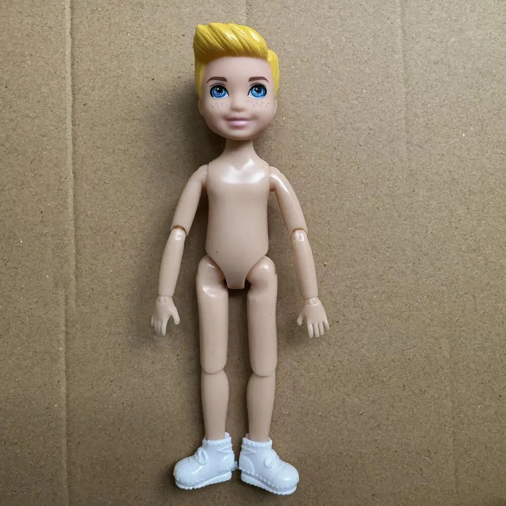 14cm Little Kelly Movable Doll — 5-Inch 1/12 BJD Reborn Toy for Boys & Girls, Dark/Light Skin, White, Blonde & Black Hair