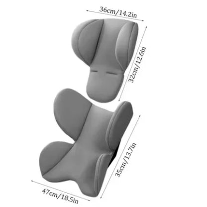 Infant Car Seat Head Neck Support Cushion - Breathable Stroller Liner Mattress Safety Body Support Pad