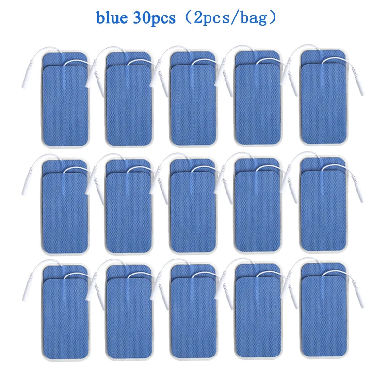 5×9cm Non-Woven Electrode Pads – 2mm Plug for TENS Muscle Stimulator & Acupuncture Machine, Gel Patch Accessories