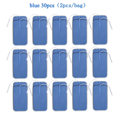 5×9cm Non-Woven Electrode Pads – 2mm Plug for TENS Muscle Stimulator & Acupuncture Machine, Gel Patch Accessories