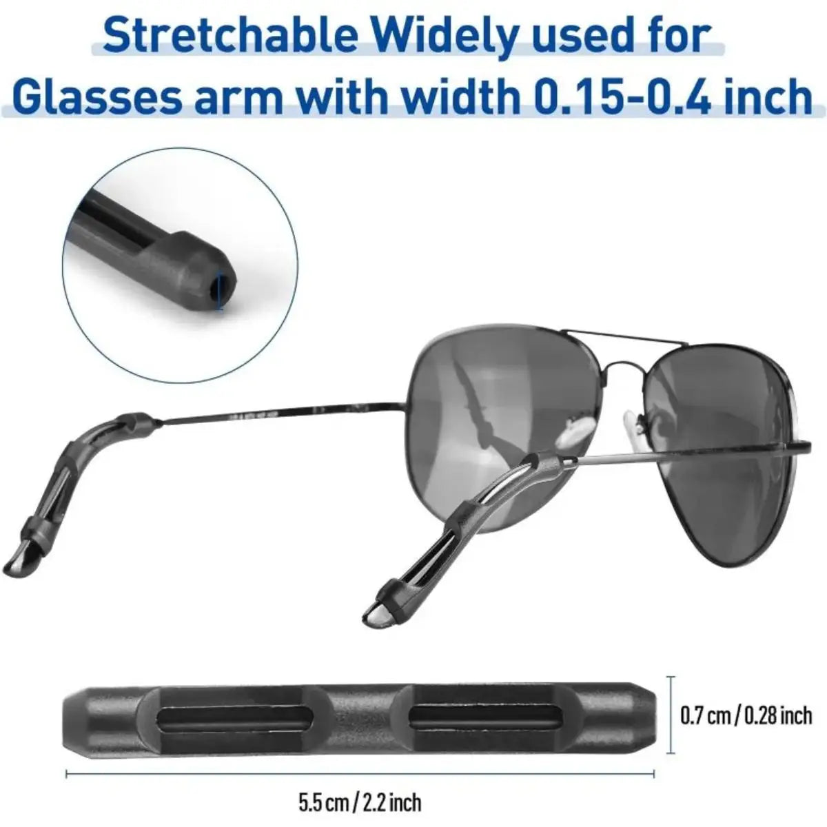 10/20pcs Anti-Slip Silicone Glasses Sleeves — Eyewear Ear Hook Protectors & Anti-Drop Accessories