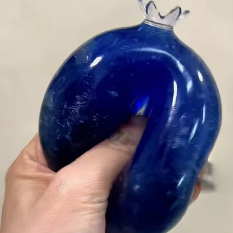 Blueberry Squeeze Sensory Stress Ball - Slow-Rebound Silicone Massage & Relaxation Toy