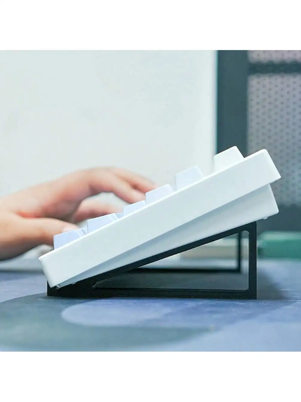 Keyboard Lifting Bracket Set– Anti-Slip Monitor Stand Risers for Desk Organization, Study & Learning Setup Accessories
