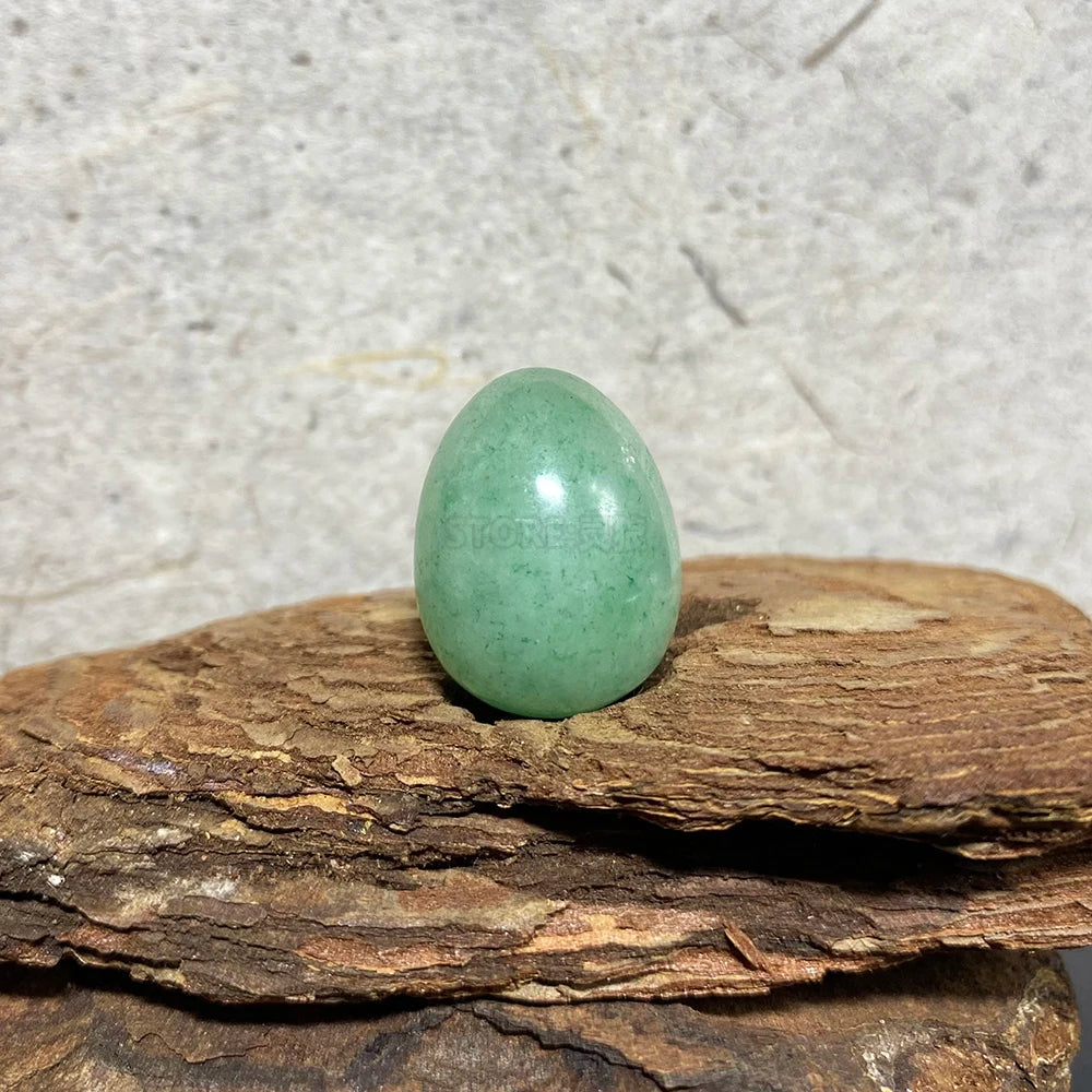 EG1-7 Mini Natural Stone Egg - Polished Meditation Fidget Stone for Stress Relief, Desk Decor, and Gifts