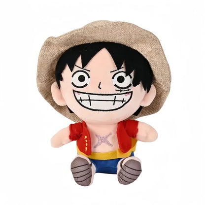 Japanese Anime One Piece Plush Toys — 25cm Luffy, Chopper, Ace & Roronoa Zoro Stuffed Dolls, Cute Cartoon Figure Kids Christmas Gift