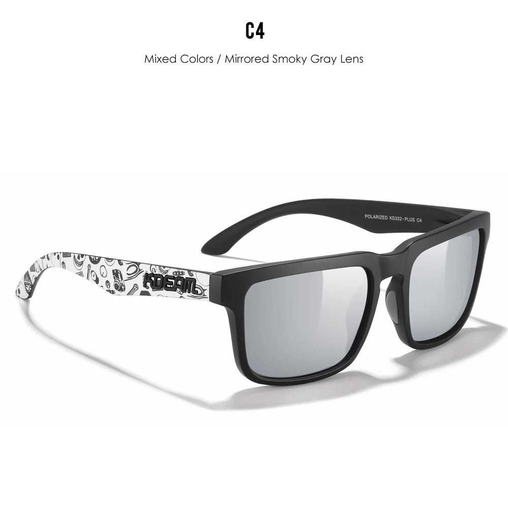 KDEAM Large Size Polarized Men’s Sunglasses – Photochromic Night Vision Oversized Fashion Shades for Men & Women, 154mm Width
