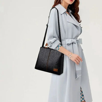 PU Leather Women’s Shoulder Crossbody Bag – Luxury Casual Large Capacity Travel Handbag