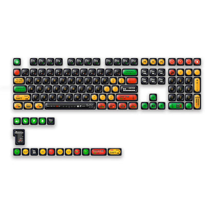 125-Key MOG Profile PBT Keycap Set - Cute Rounded Dye-Sublimation Keycaps for Cherry MX Keyboards