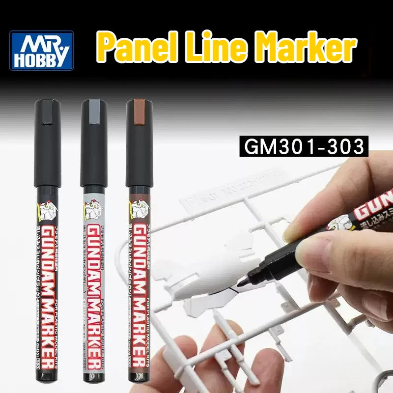 MR.Hobby GM301P/302P/303P/GM300 Model Permeation Pen – Leaking Marker for Painting, DIY Hobby Tools