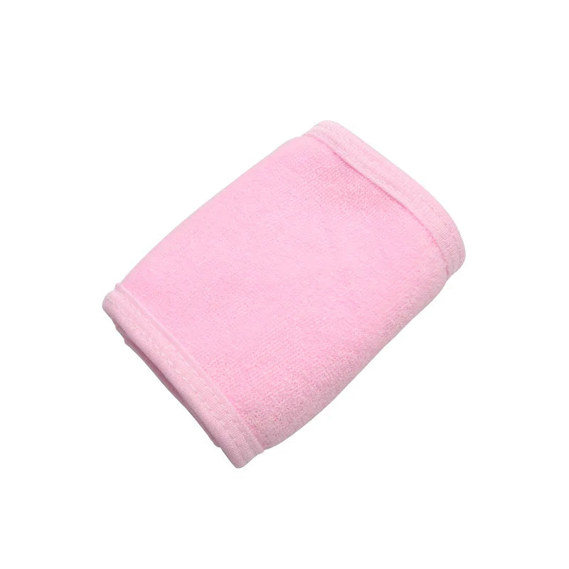 1pc Adjustable Makeup Hairband – Terry Cloth Spa Facial Headband with Magic Tape, Stretchy Eyelash Extension & Skincare Head Wrap