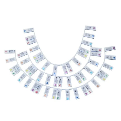 Miwayer Piano Keyboard Stickers – Removable Note Labels for 88/61 Keys, Beginner Piano Learning Guide