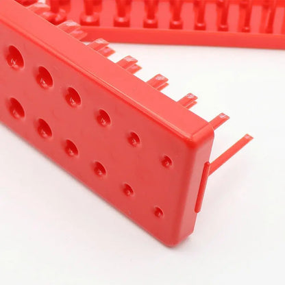 3PCS Socket Organizer Trays – Black/Red Holder for 1/2", 3/8", 1/4" Sockets, Garage & Home Tool Storage Rack