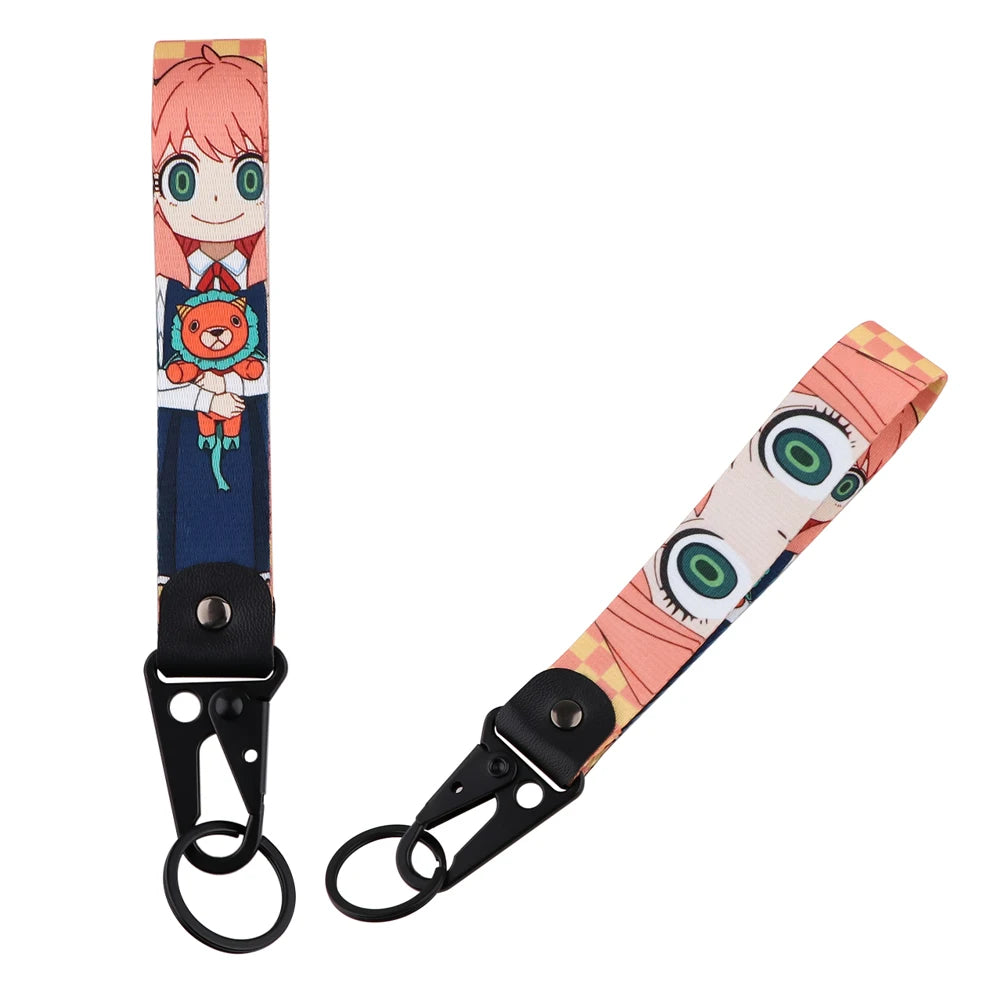 Anime Eagle Beak Keychain – Cool Short Lanyard for Phone, Badge Holder & USB Pendant