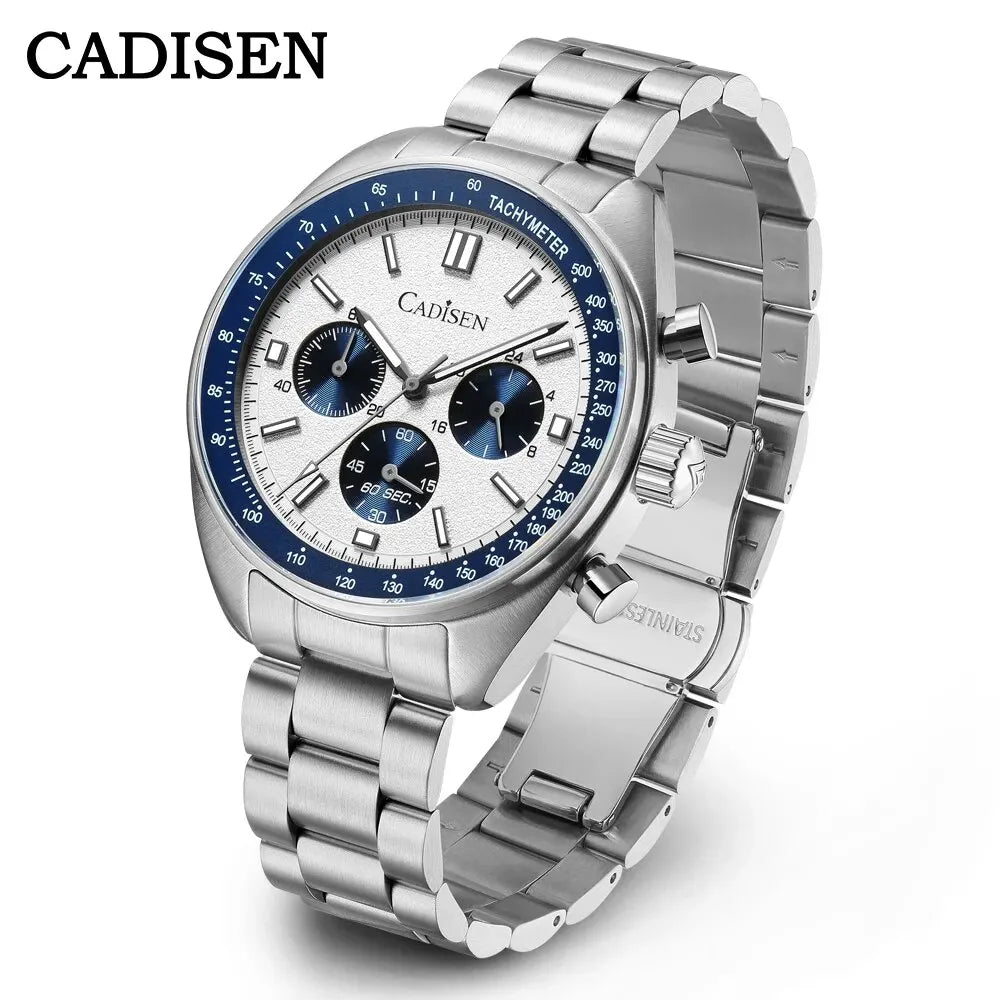 CADISEN 2024 Men’s Quartz Business Watch — VD53 Luxury Chronograph Timepiece for Men