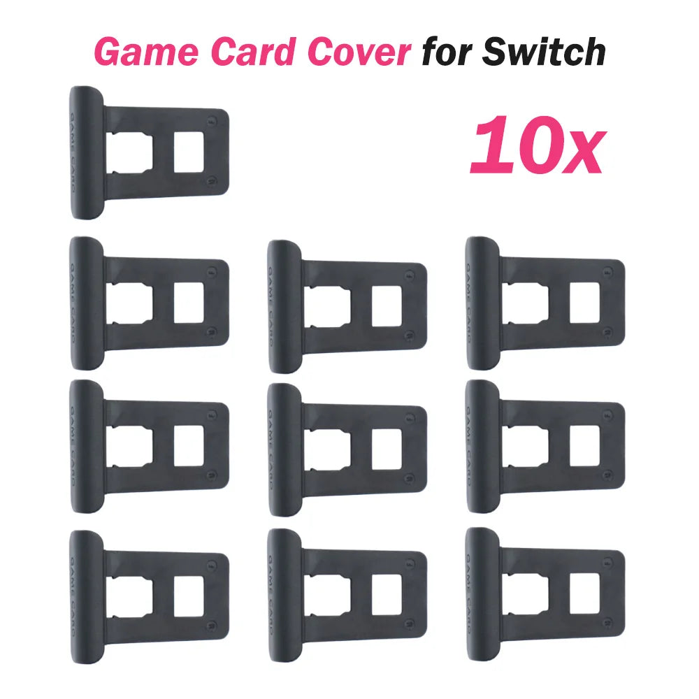 1/2/5/10PCS Nintendo Switch Game Card Slot Covers — Black Replacement Parts for Game Card Tray Port