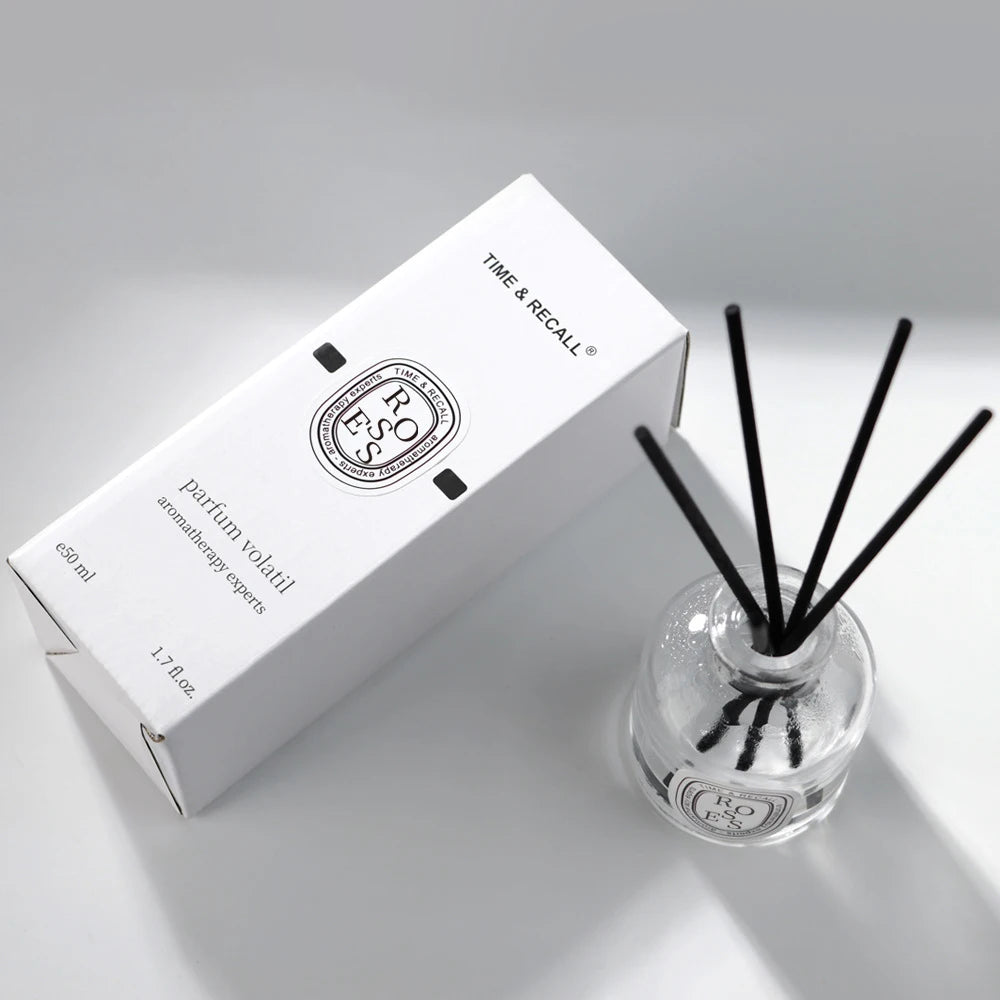50ml Reed Diffuser Gift Set – Home Fragrance Oil with 4 Reed Sticks, Essential Oil Air Freshener for Bathroom & Home