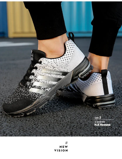 Men’s Air Cushion Running Shoes – Breathable Lightweight Marathon Sneakers for Athletic Training, Comfortable for Women