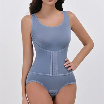 2025 Women’s Zipper Bodysuit Shapewear – Tummy Control Waist Trainer Slimming Corset Top