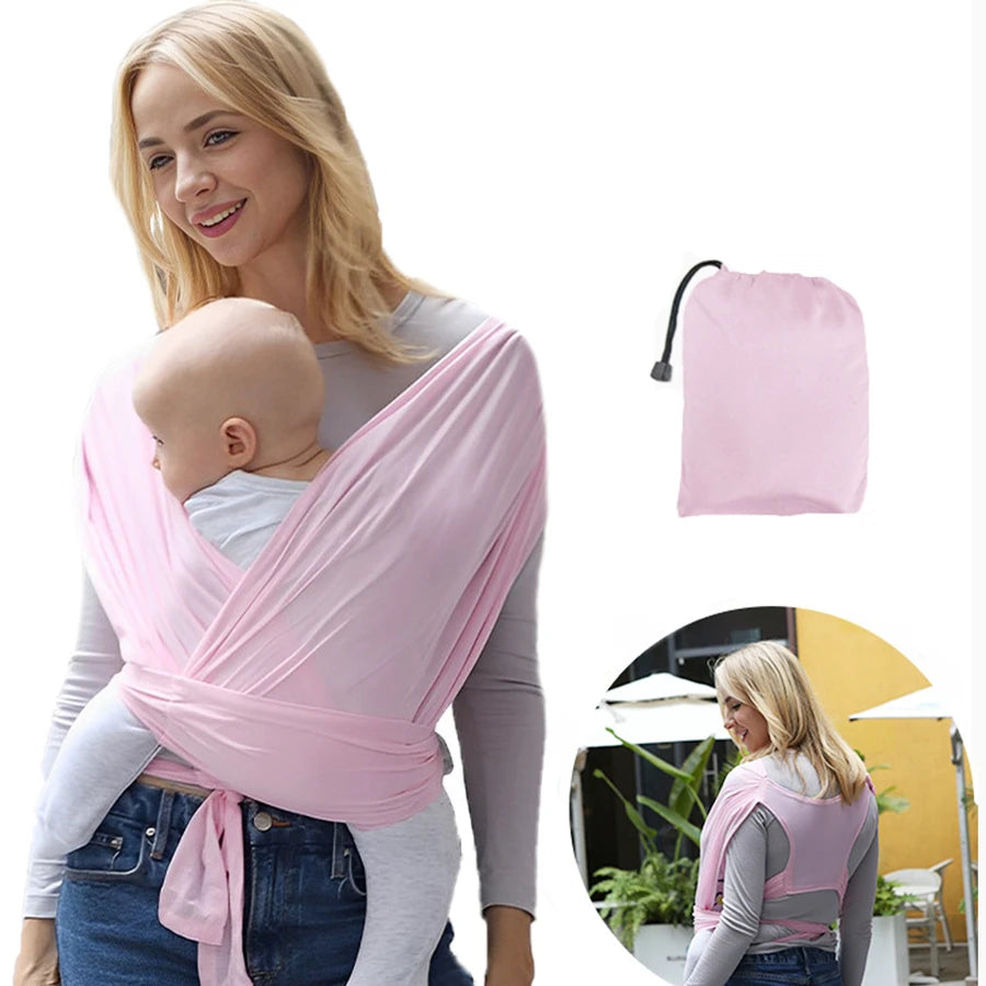 Ergonomic Baby Backpack Carrier - X-Shaped Newborn Sling with Comfortable Outdoor Support Straps