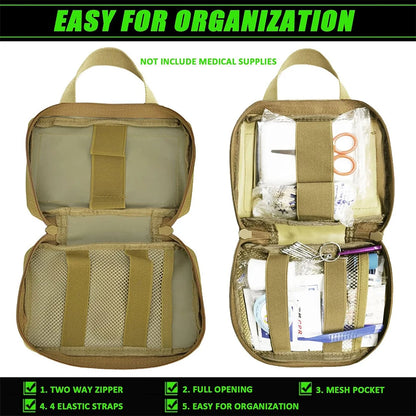 3Pcs Dog Tactical Harness Bags — 2 Pouch MOLLE Set & 1 Belt Bottle Holder for Military Training & Outdoor Use