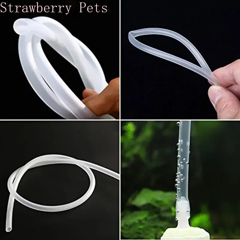 Silicon Aquarium Oxygen Pump Hose - 4x6mm, 1m/3m/5m/10m, Food Grade Tube for Fish Tank & Pond