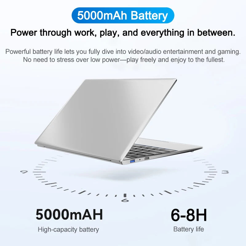 14.1" Laptop – Intel Core i9-9900, 32GB RAM, 2TB SSD, Windows 11 Pro, Full HD Gaming & Office PC