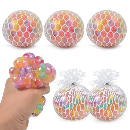 Rainbow 3D Sensory Stress Relief Squishy Ball – Silent Anti-Anxiety Fidget Toy for Adults & Kids, Office & Classroom Use