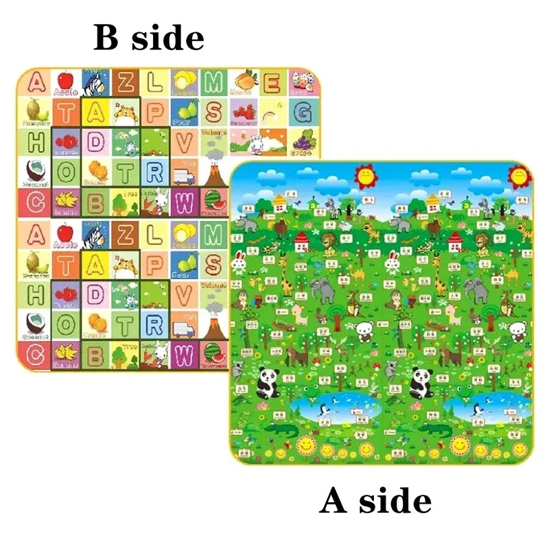 Baby Crawling Play Mat - Non-Toxic EPE Foam Safety Rug, 1cm Thickness, Two Thickness Options and Five Sizes for Kids’ Play Areas