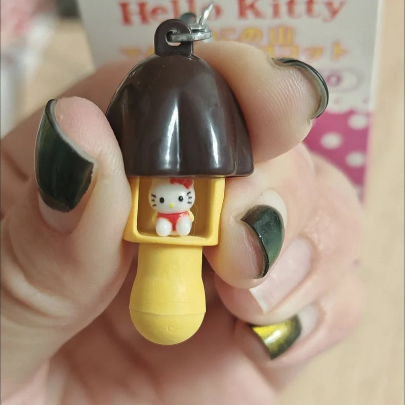 Hello Kitty Mushroom Keychain - JP Style Hidden Figure Pendant for Backpack & Cute Bag Decoration