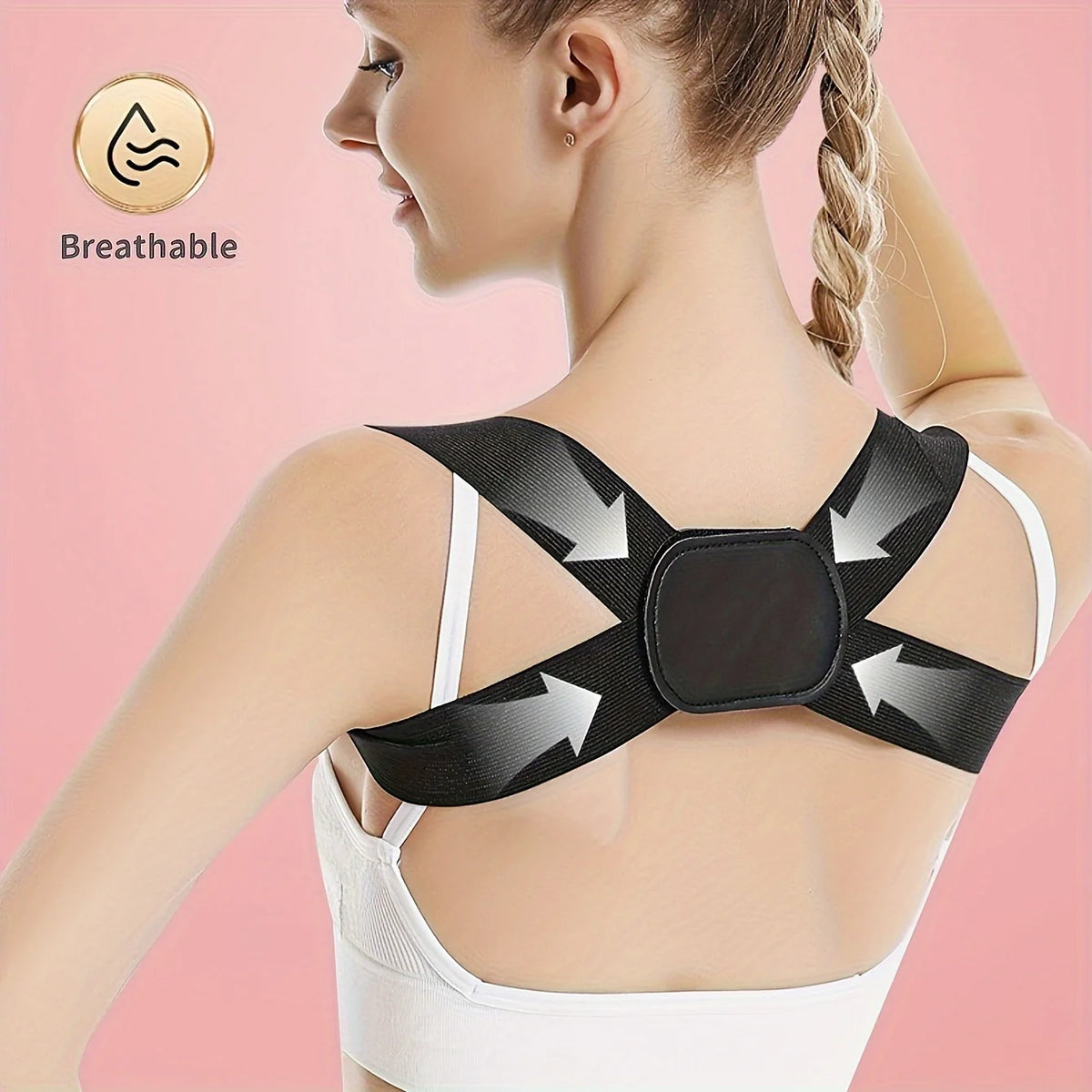 Invisible Posture Corrector for Women - Breathable & Comfortable Back Support
