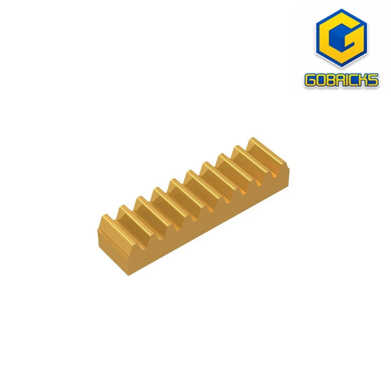 Gobricks GDS-1171 Gear Rack 1x4 — Compatible with LEGO 3743, Educational DIY Building Blocks for Kids