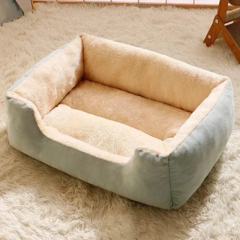 Pet Bed for Cats & Small Dogs — Cozy Cushion House Basket for Pets, Kitten & Puppy Accessories
