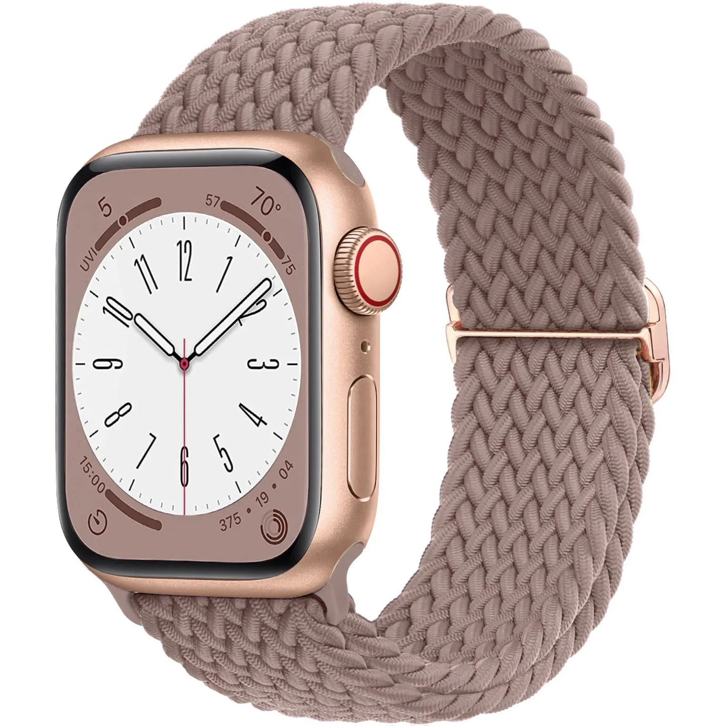 Elastic Braided Solo Loop Apple Watch Band – Adjustable Stretch Strap for Series SE, 5–11 & Ultra 3 (40mm–49mm)