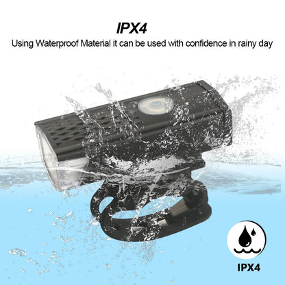 USB Rechargeable Bike Light Set: Front Light with Taillight - Easy Installation, 3 Modes Bicycle Accessories