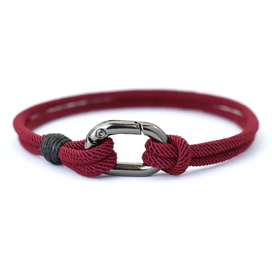 Noter Thin Thread Bracelet for Men – Handmade Braided String Charm, Outdoor Survival & Nautical Knot Pulsera