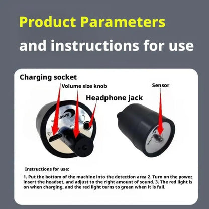 Underground Water Leak Detector - Water Main & Pipe Leak Sound Detection Monitor