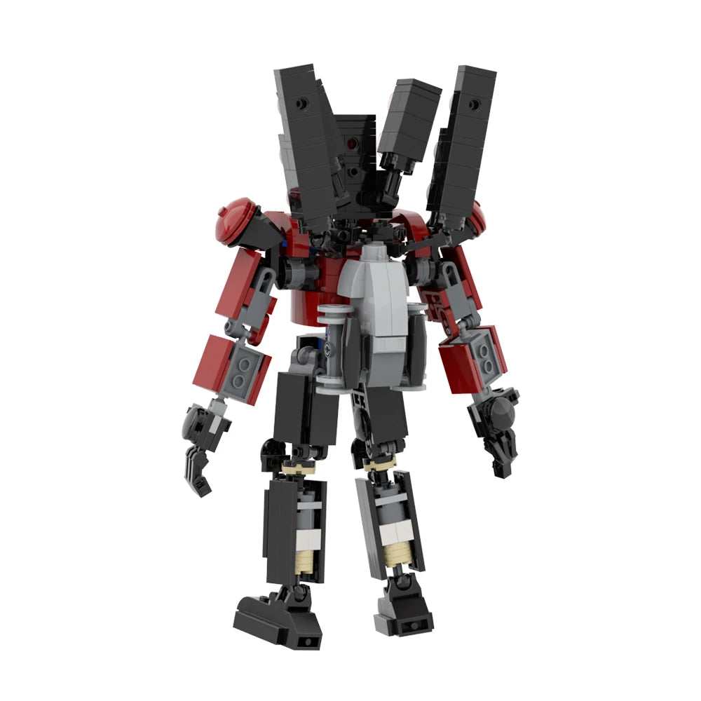 MOC Titan Speakerman Model – 172-Piece Anime-Inspired Construction Blocks Toy for LEGO Skibidi Toilet