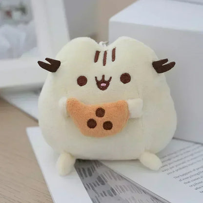 Pusheen Kawaii Cat Plush Toy - Cute Donut, Unicorn, Ice Cream, Pizza, and Cake Stuffed Animal for Gifts and Room Decor