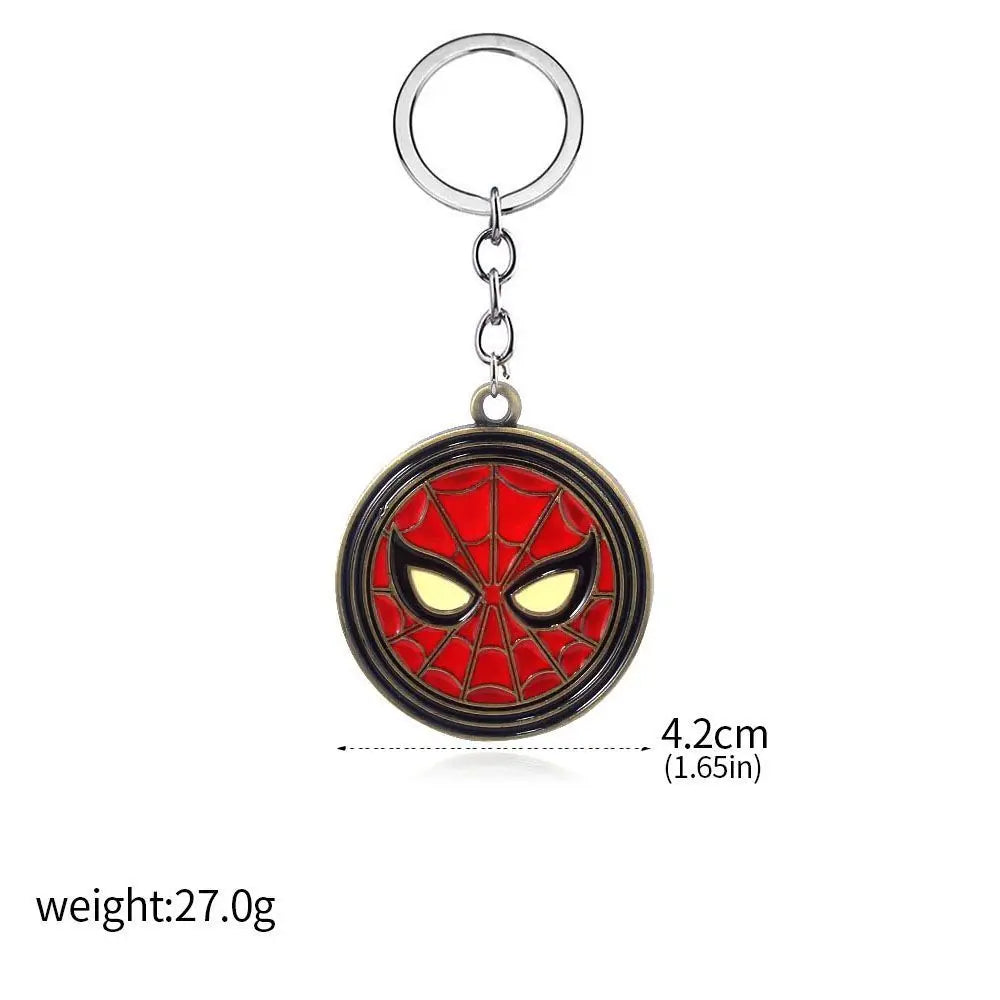 Rotatable Spider Blade Keychain - Creative Cosplay Backpack Charm for Men & Women