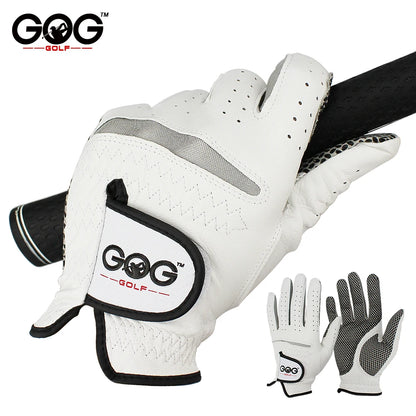 Men’s Golf Gloves – Left/Right Hand, Soft Breathable Sheepskin with Anti-Slip Granules (1 Pc Pack)